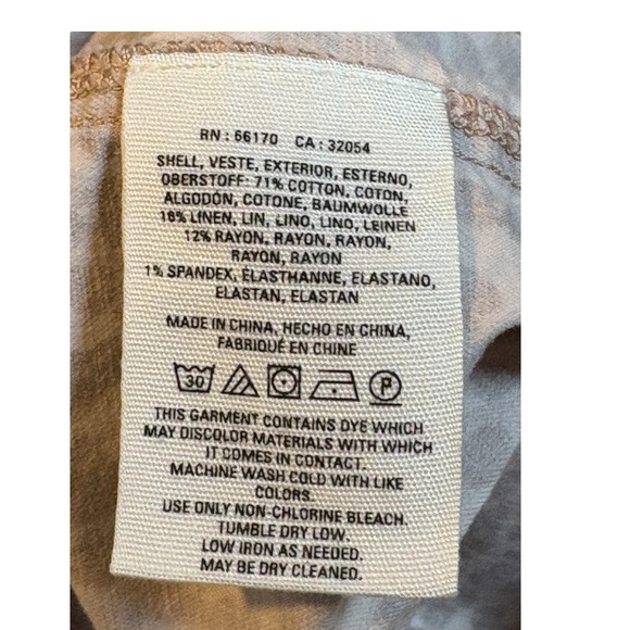 Anthropologie The Wanderer Leopard Print Cropped Pants Chic Women Size 31 - Picture 9 of 9